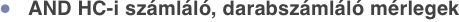 AND HC-i számláló, darabszámláló mérlegek