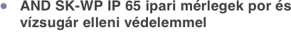 AND SK-WP IP 65 ipari mérlegek por és vízsugár elleni védelemmel