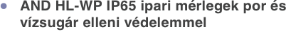 AND HL-WP IP65 ipari mérlegek por és vízsugár elleni védelemmel